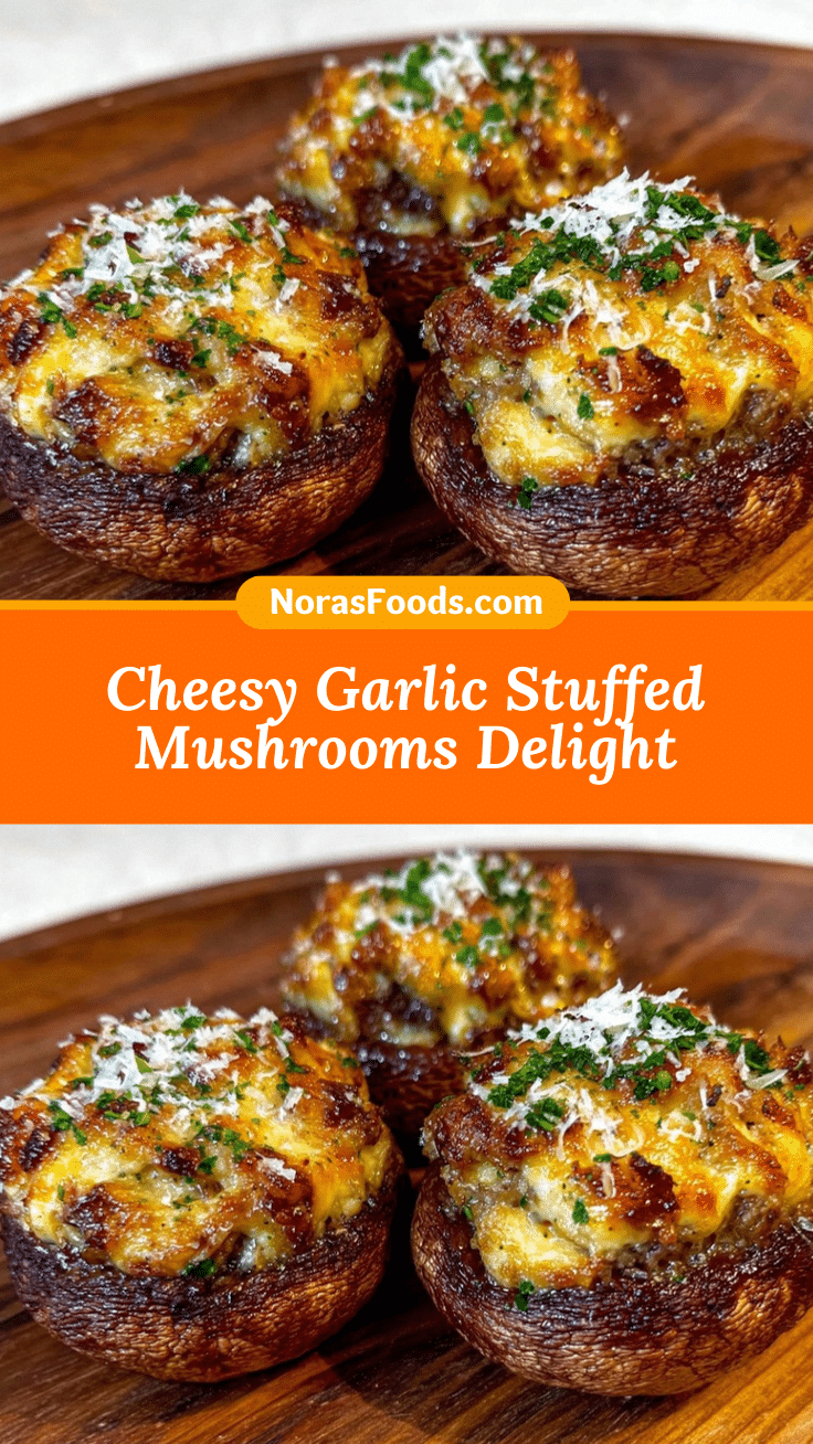 creamy cheesy garlic stuffed mushrooms recipe