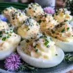 creamy Easter deviled eggs - featured image