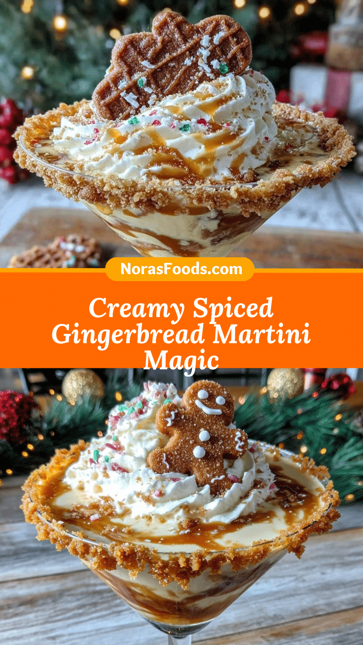 Creamy Gingerbread Martini recipe