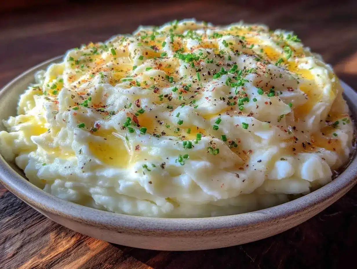 creamy mashed cauliflower recipe preparation steps