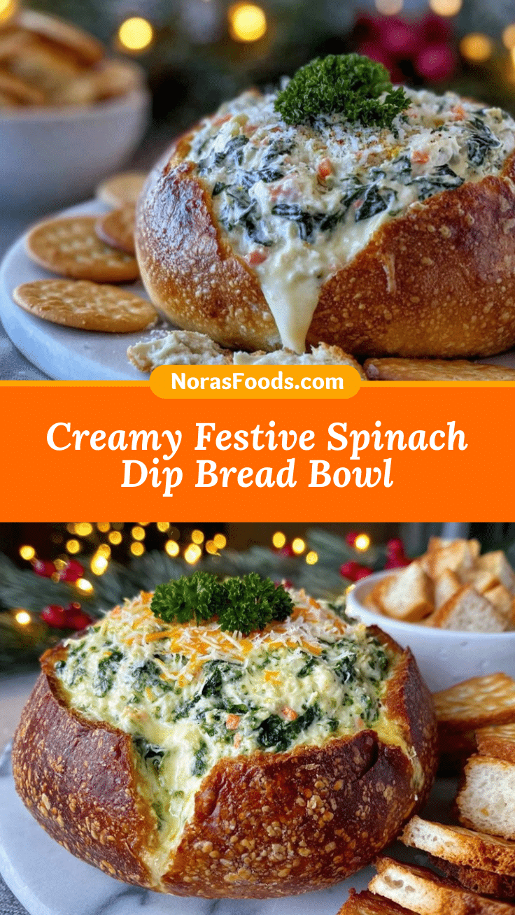 creamy spinach dip in bread bowl recipe