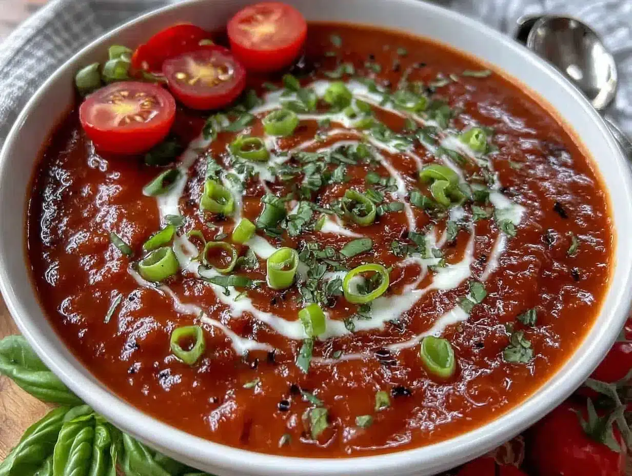 creamy spring tomato soup preparation steps