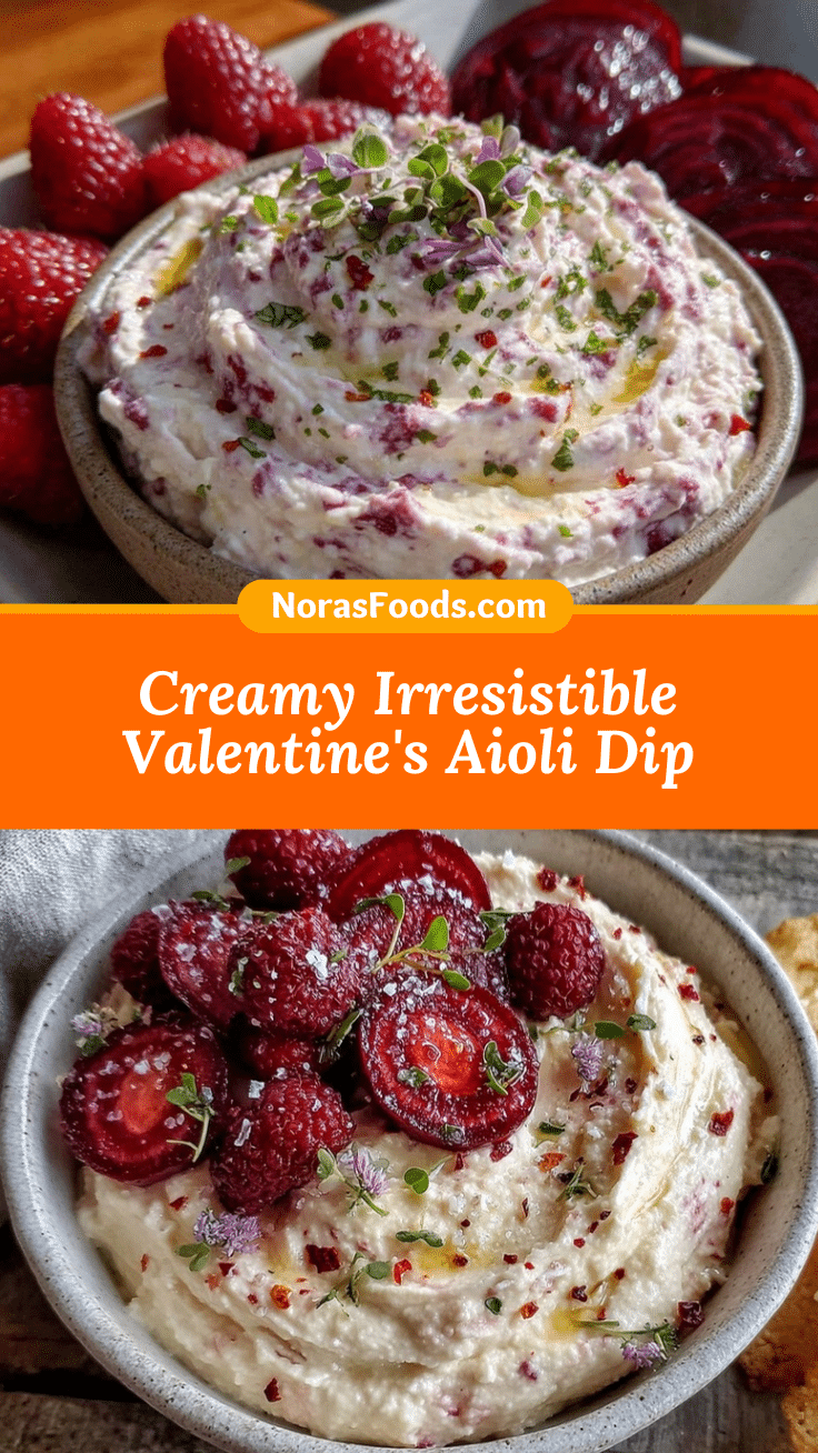 creamy valentines aioli dip recipe