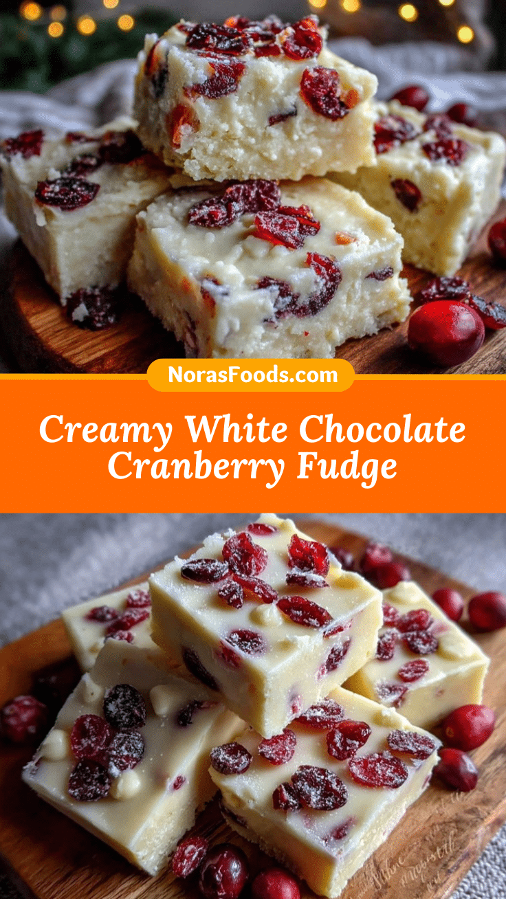 creamy white chocolate cranberry fudge recipe