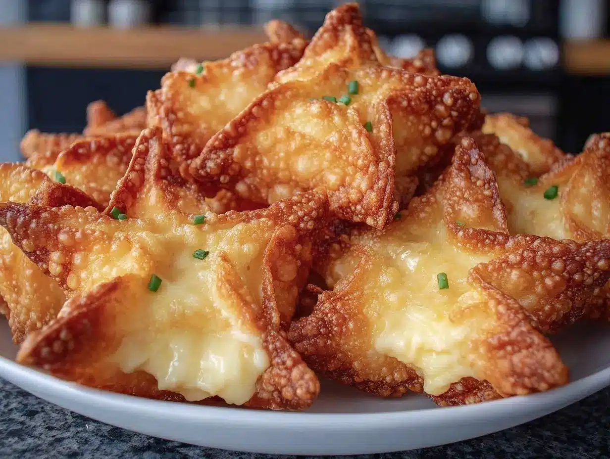 crispy baked cream cheese rangoons preparation steps