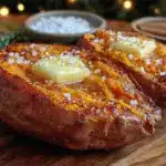 crispy baked sweet potato - featured image