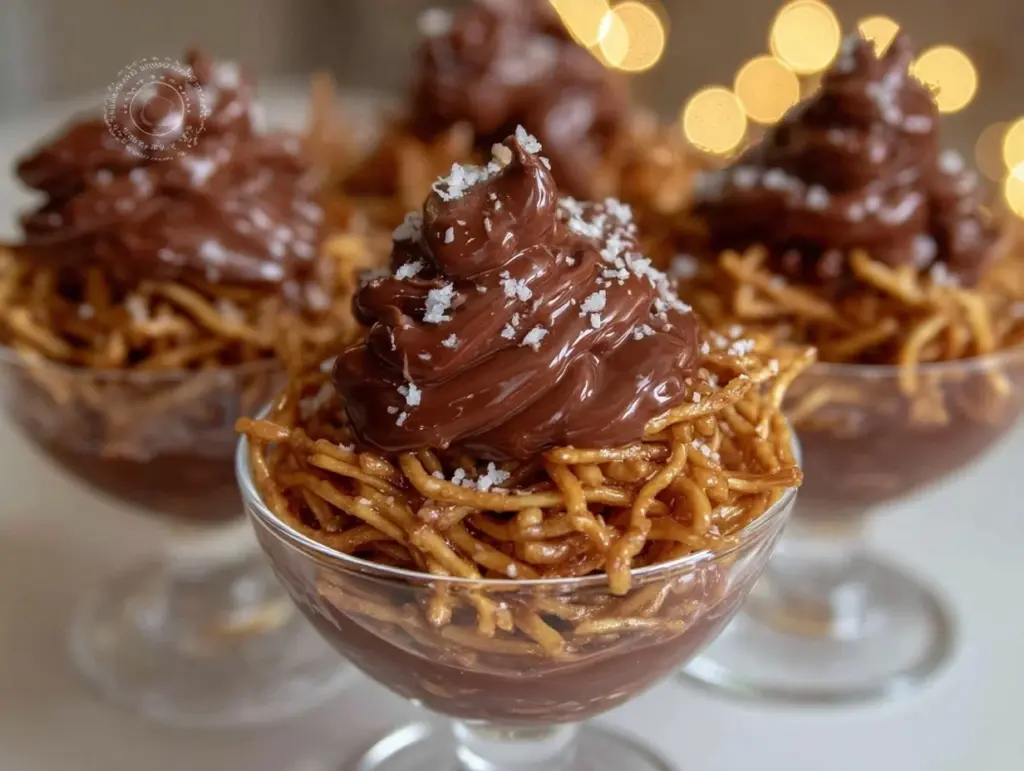 crispy chocolate haystacks - featured image