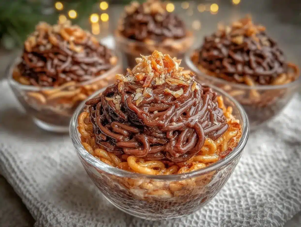 crispy chocolate haystacks preparation steps