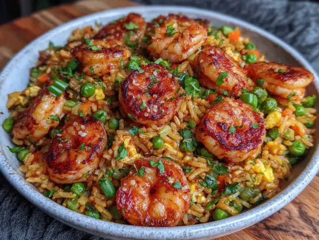 crispy shrimp fried rice - featured image
