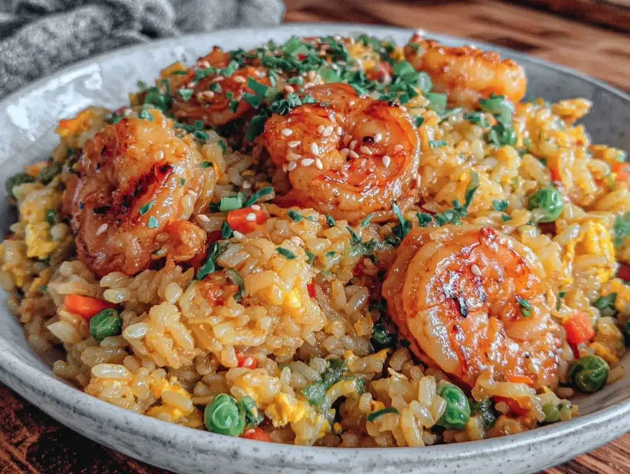 crispy shrimp fried rice preparation steps