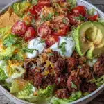 crispy taco salad bowl - featured image