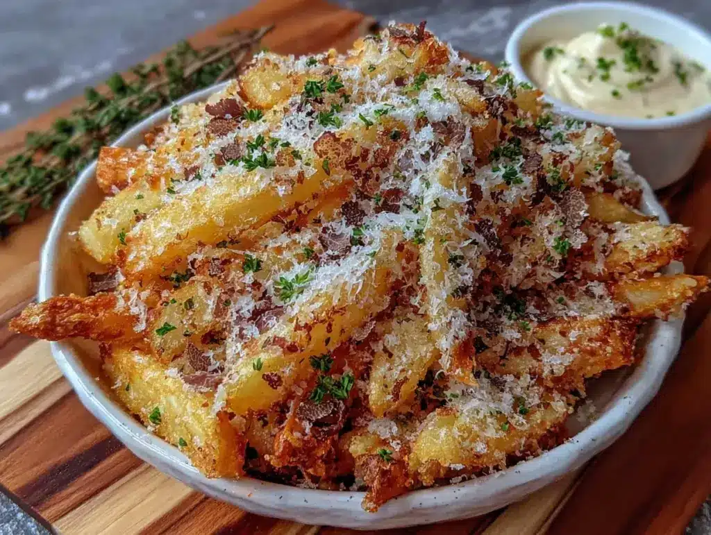 crispy truffle fries - featured image