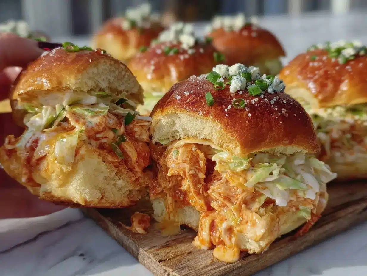 crockpot buffalo chicken sliders preparation steps