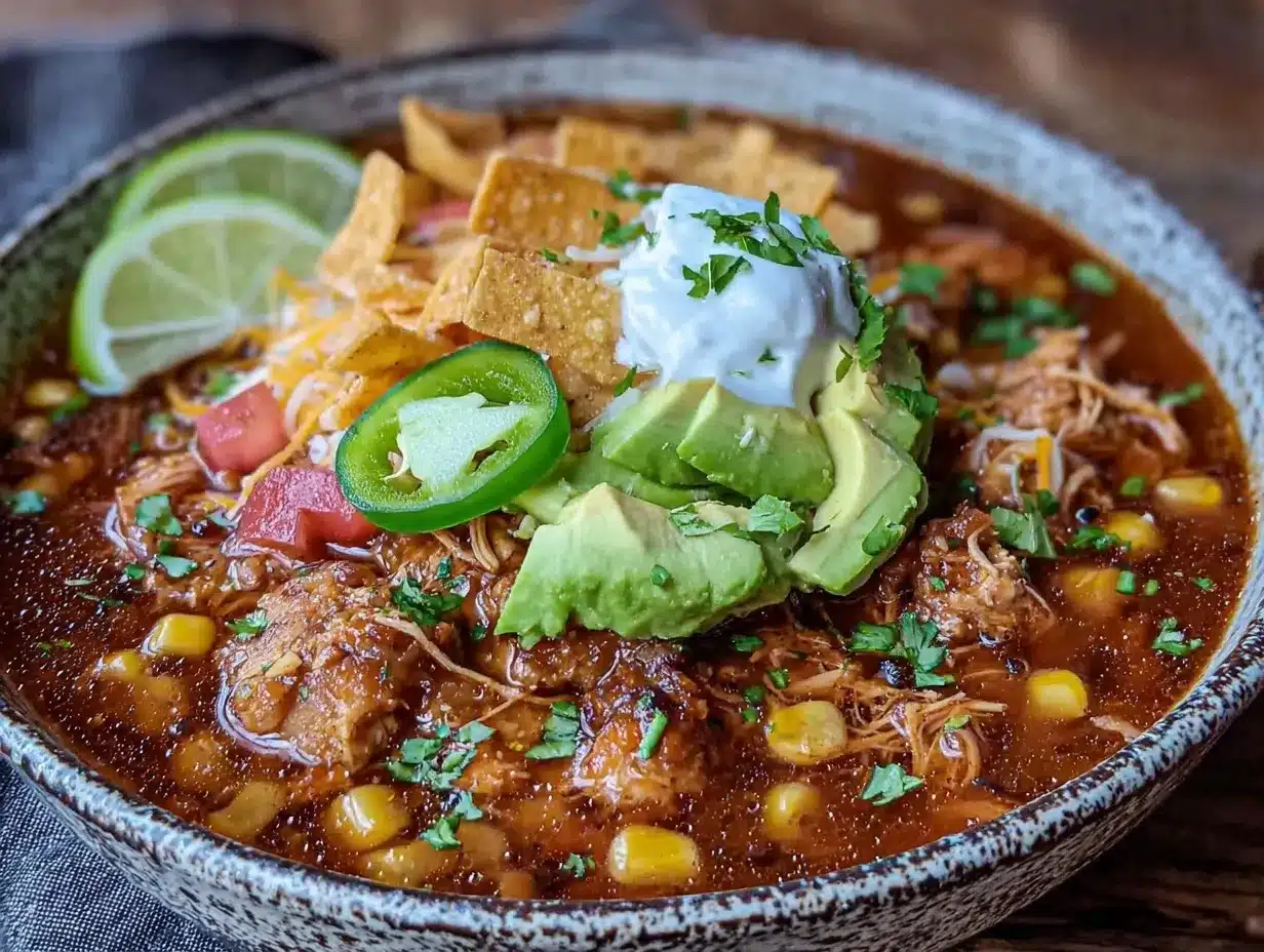 crockpot chicken tortilla soup preparation steps