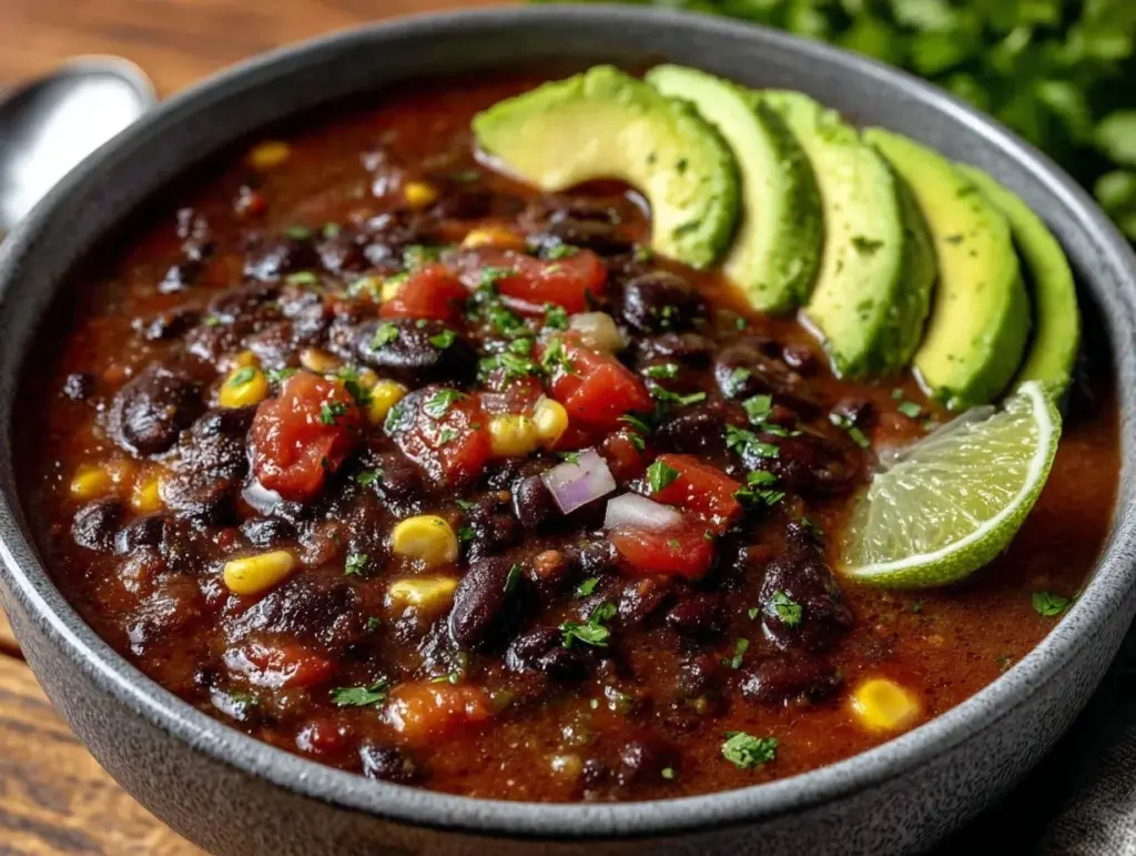 Daniel Fast Black Bean Soup - featured image