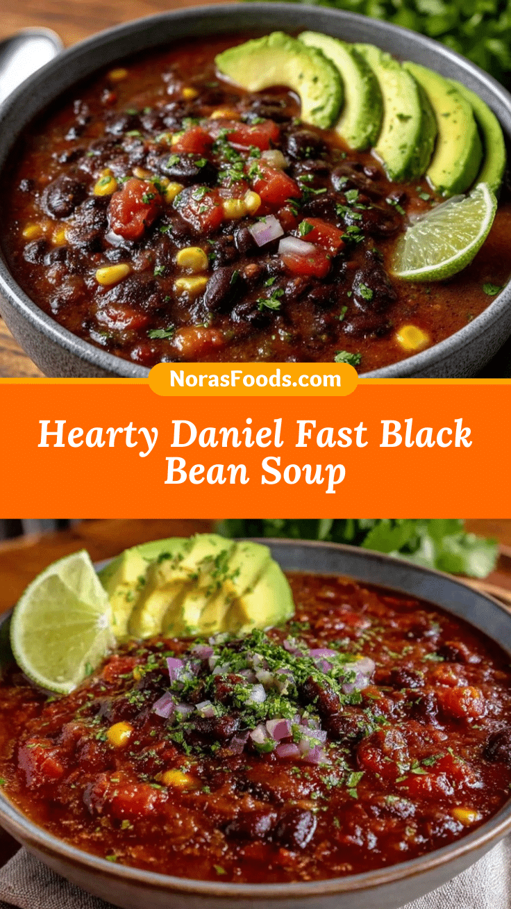 Daniel Fast Black Bean Soup recipe