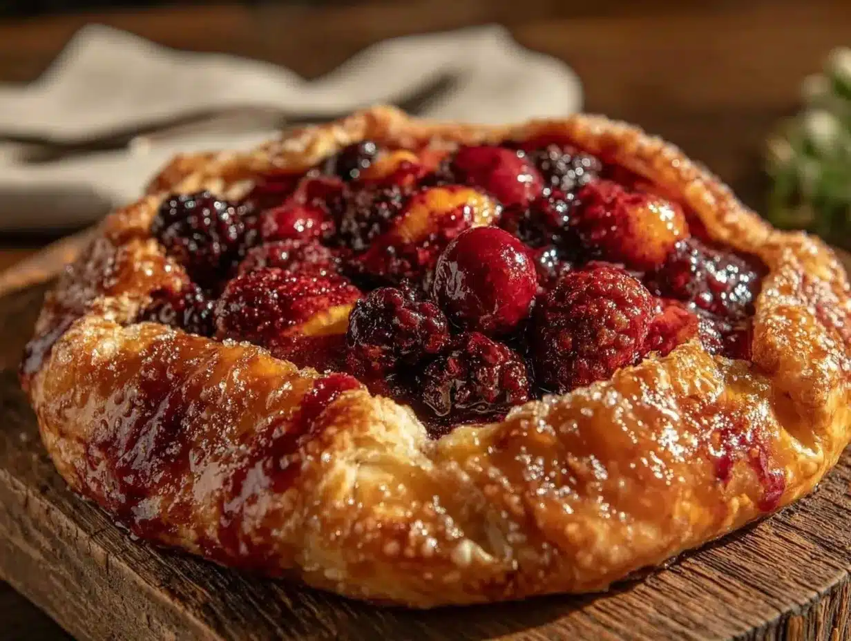 easy flaky rustic fruit galette preparation steps