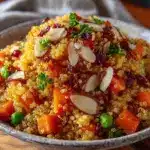 easy flavorful quinoa pilaf recipe - featured image