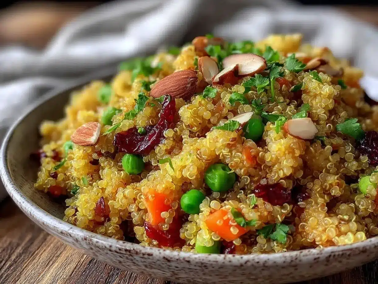 easy flavorful quinoa pilaf recipe preparation steps