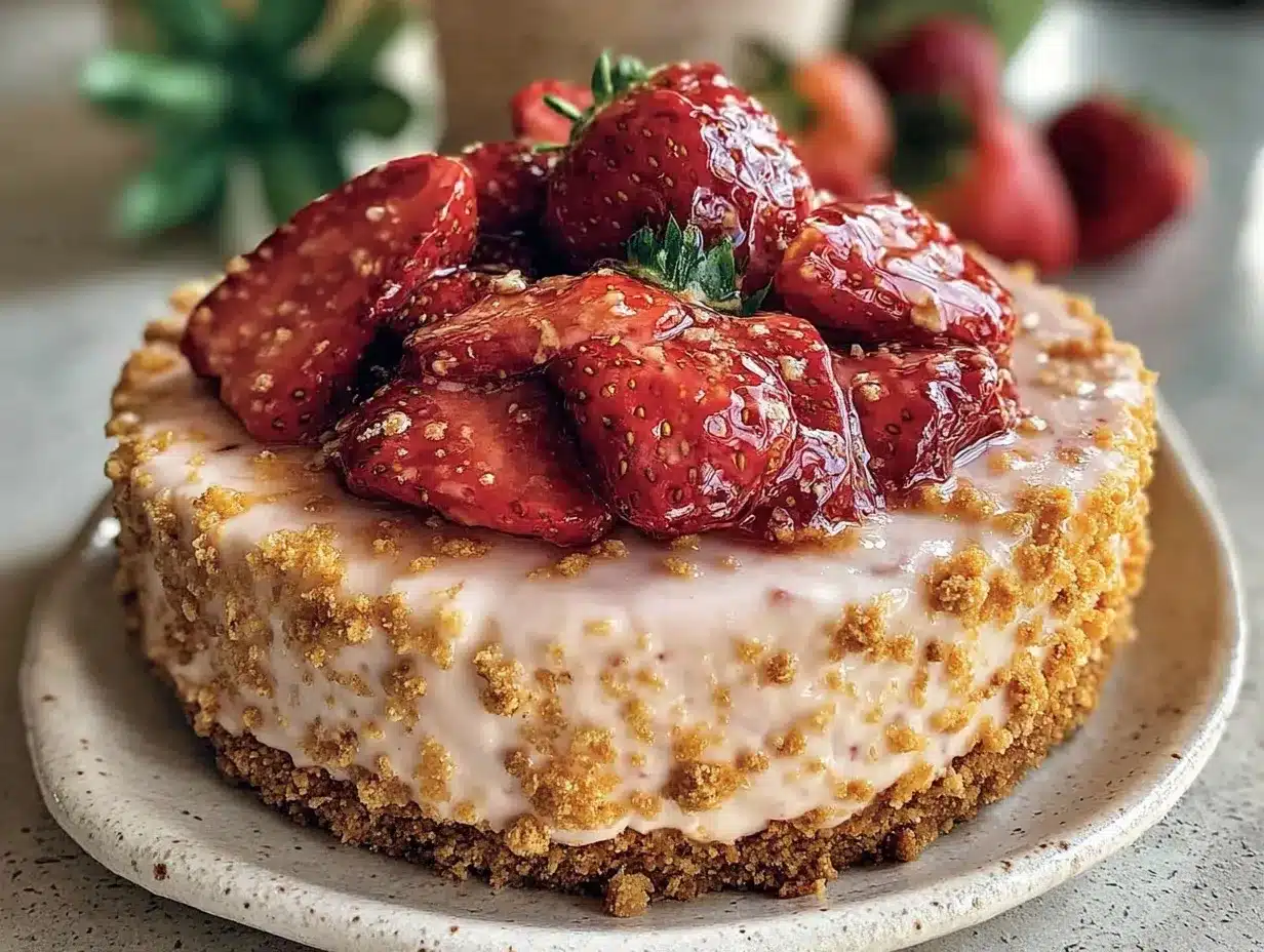 easy no bake strawberry pie preparation steps