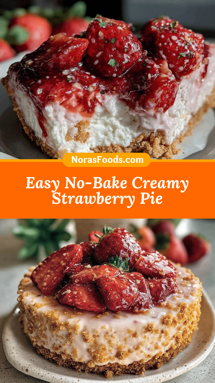 easy no bake strawberry pie recipe