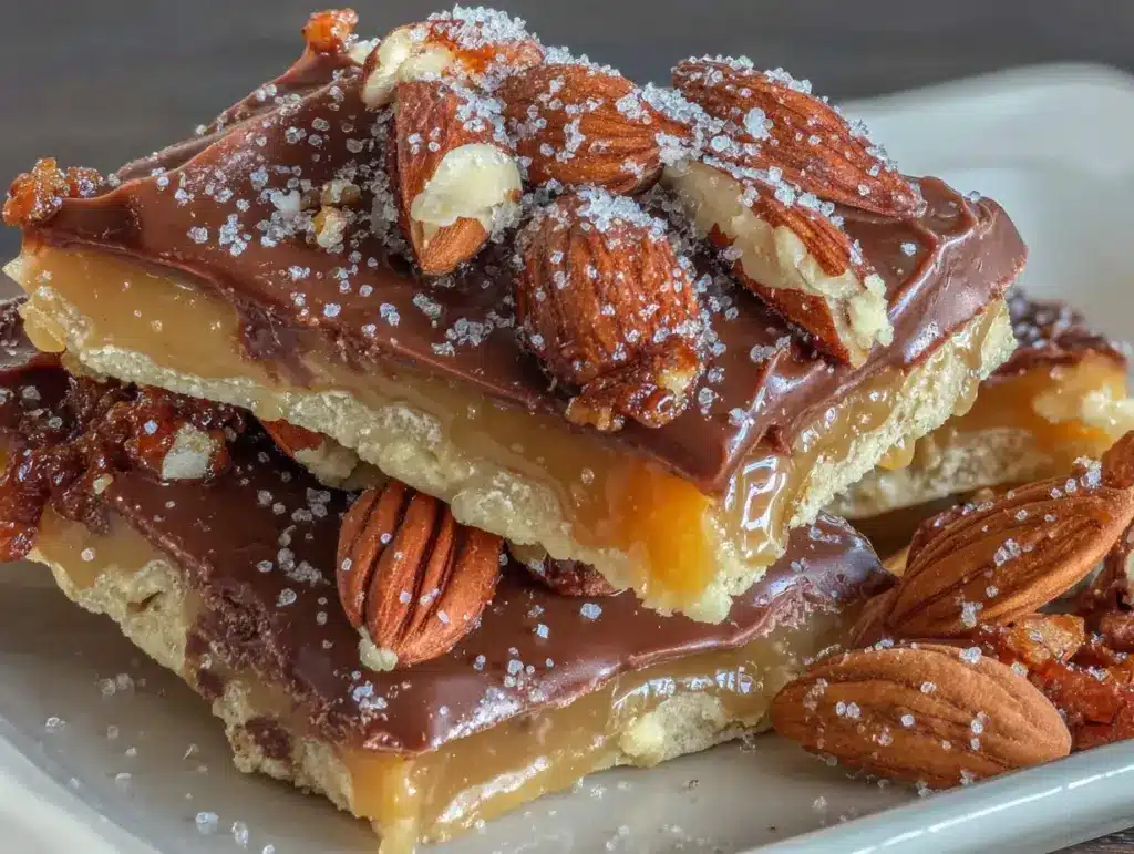 English toffee with almonds - featured image