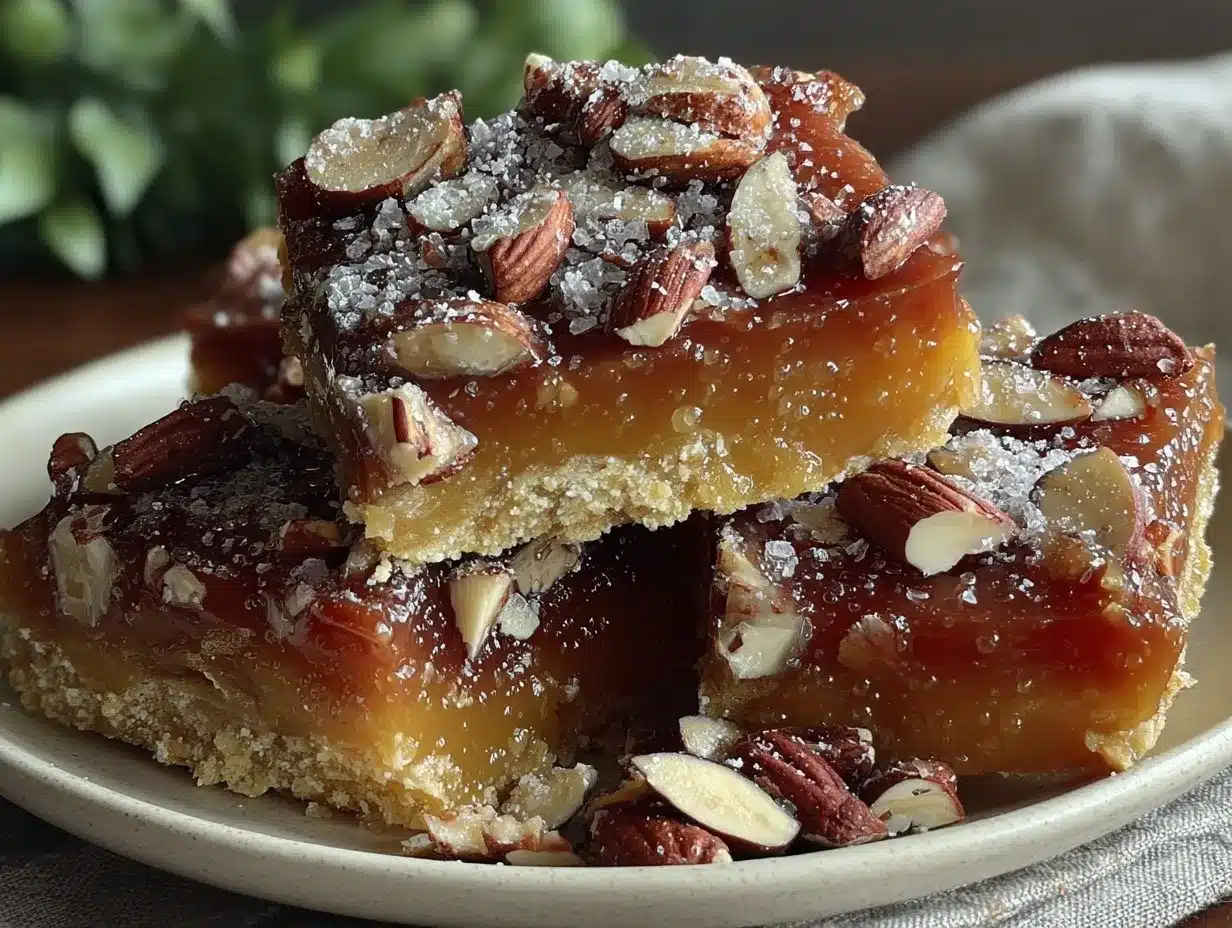 English toffee with almonds preparation steps