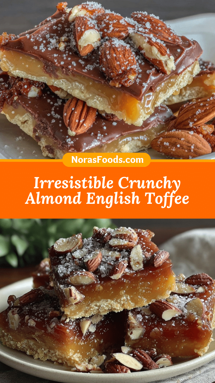 English toffee with almonds recipe