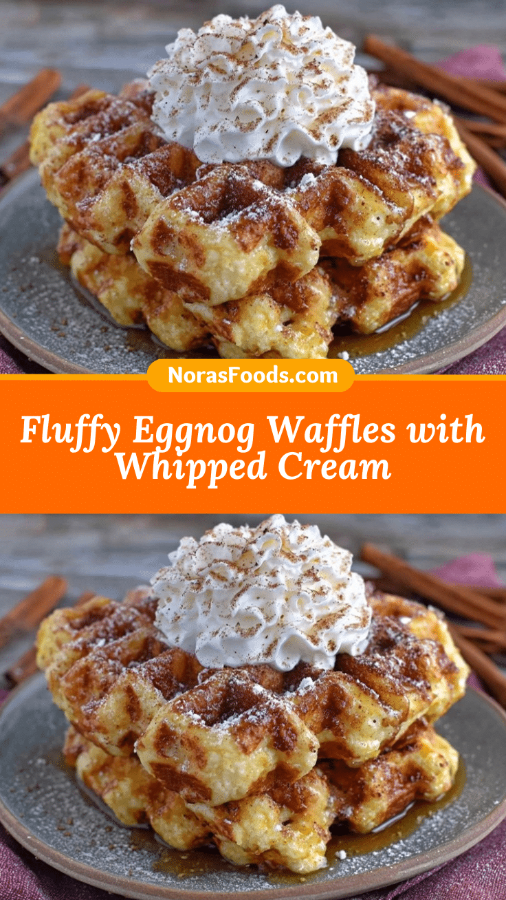 fluffy eggnog waffles recipe