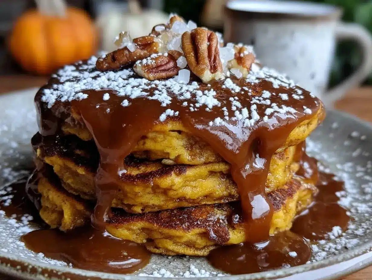 Fluffy Gingerbread Pancakes preparation steps
