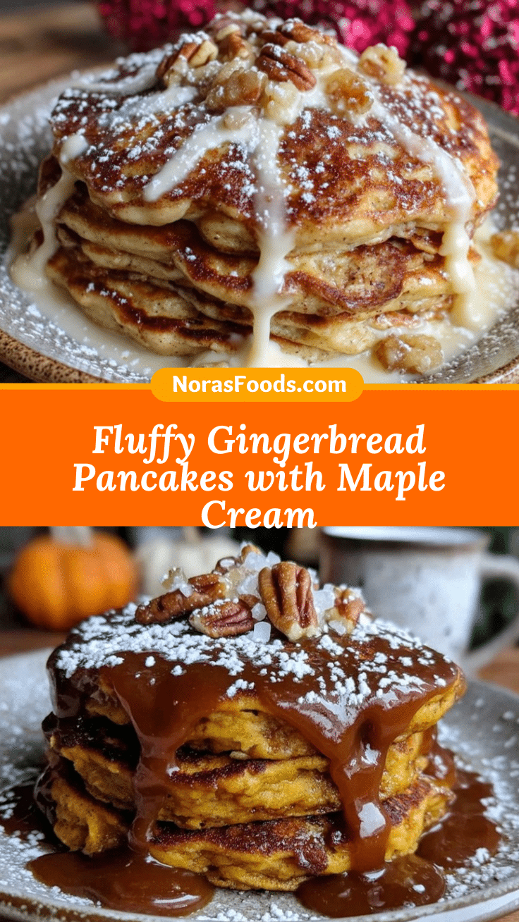 Fluffy Gingerbread Pancakes recipe
