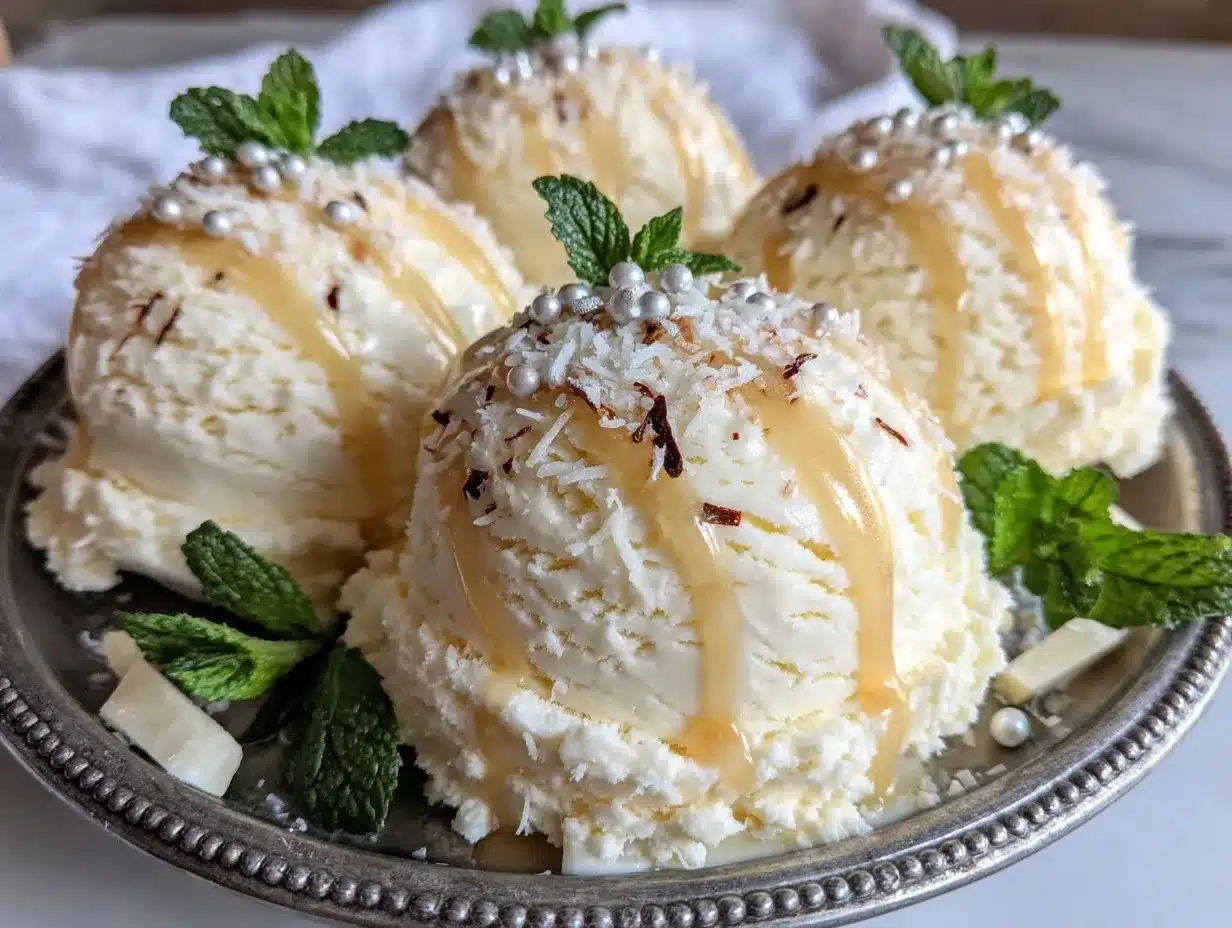 fluffy snow ice cream preparation steps