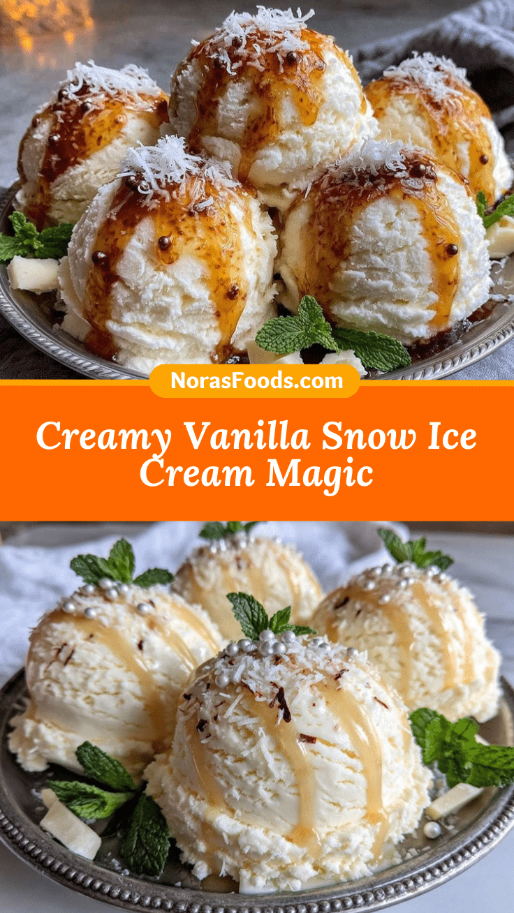 fluffy snow ice cream recipe