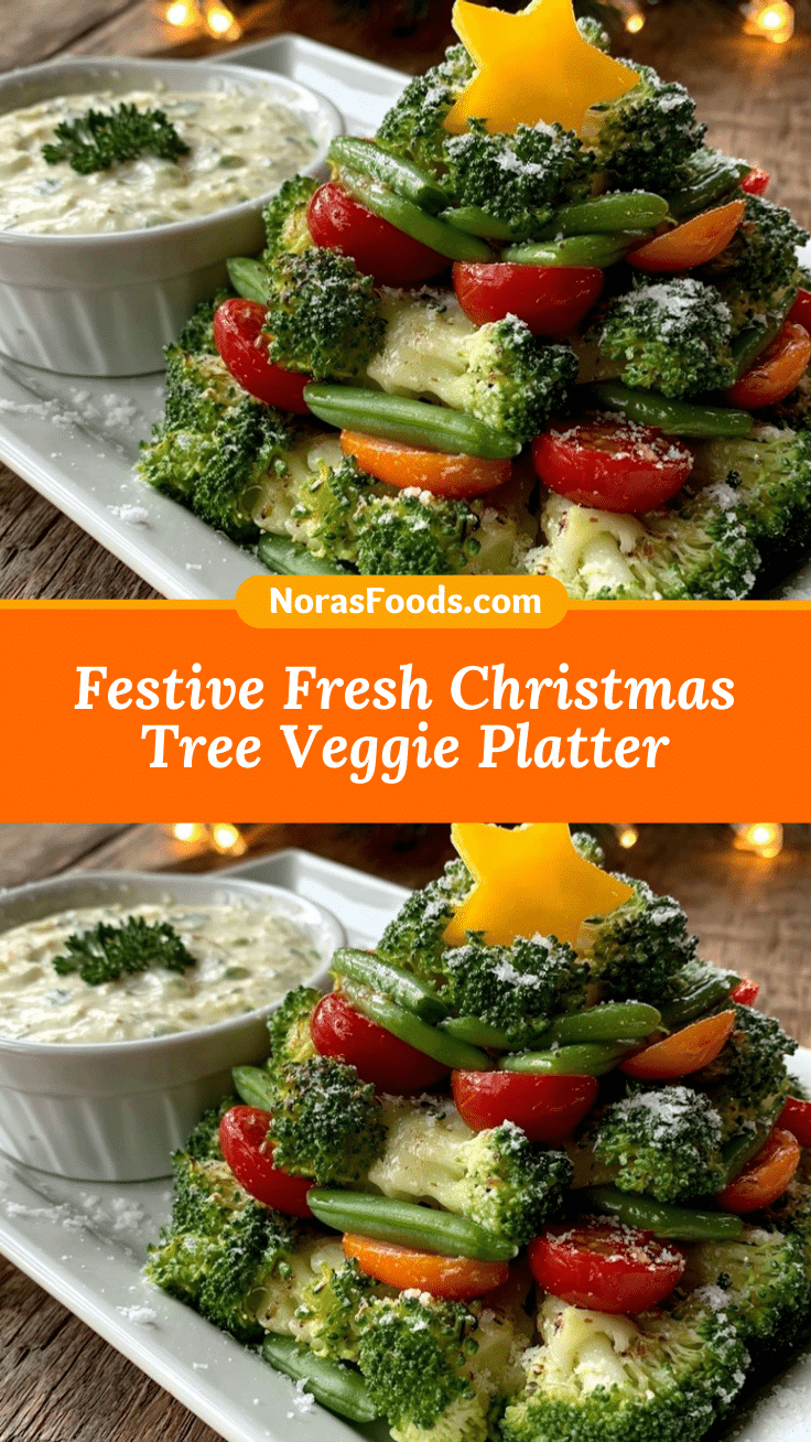 Fresh Christmas Tree Veggie Platter recipe