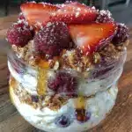 fresh greek yogurt parfait - featured image