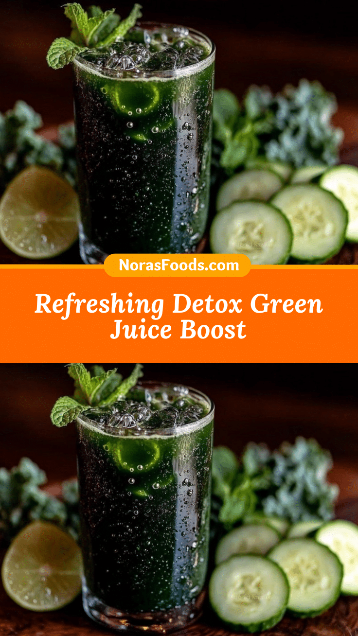fresh green juice detox boost recipe