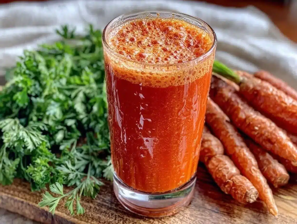 fresh healthy carrot juice boost preparation steps