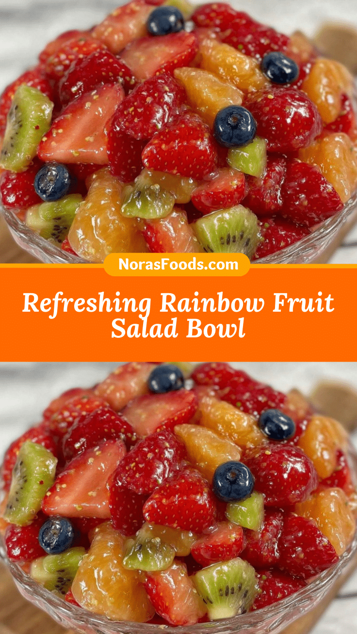 fresh rainbow fruit salad bowl recipe