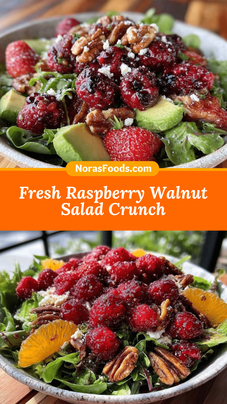 fresh raspberry walnut salad recipe