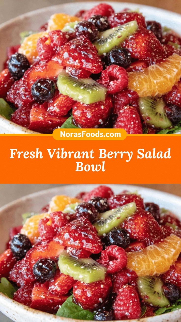 fresh vibrant berry salad with kiwi and spinach recipe