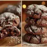 fudgy chocolate crinkle cookies - featured image