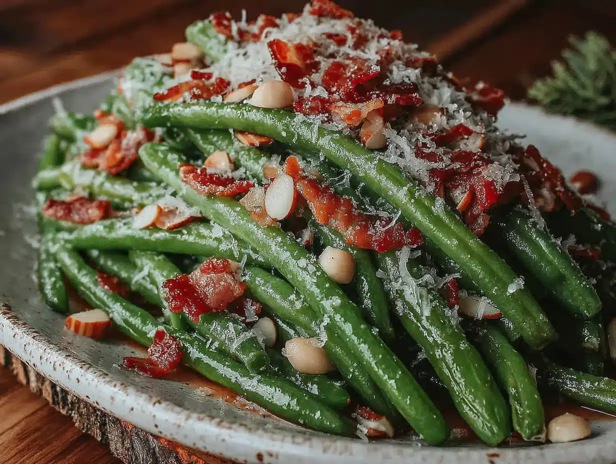 garlic butter green beans preparation steps