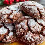 gingerbread crinkle cookies - featured image