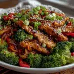 healthy Whole30 chicken stir fry - featured image