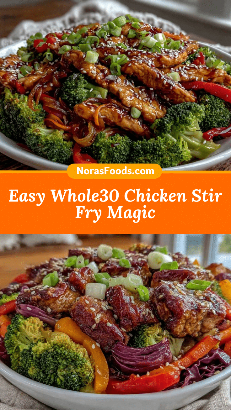 healthy Whole30 chicken stir fry recipe
