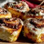 heart shaped cinnamon rolls - featured image