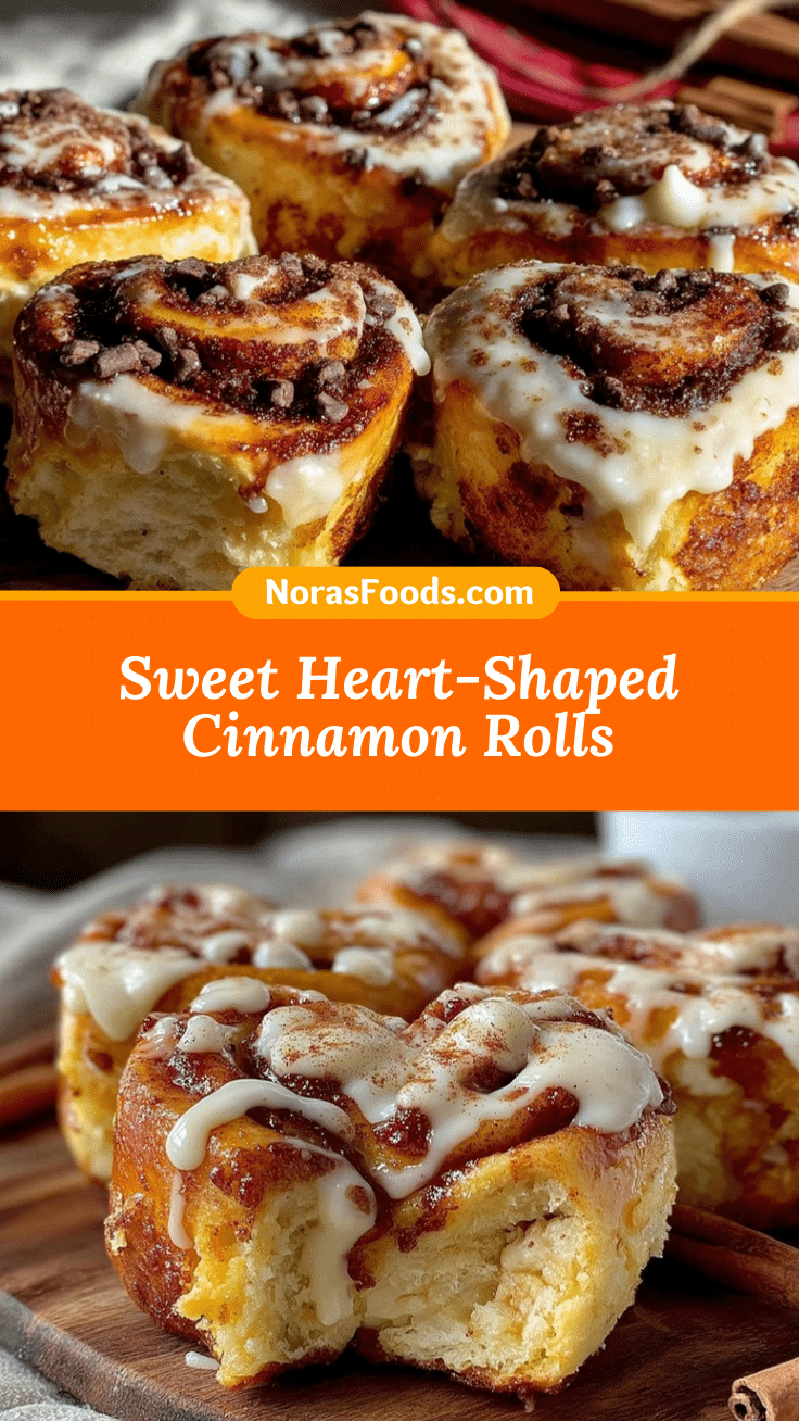 heart shaped cinnamon rolls recipe