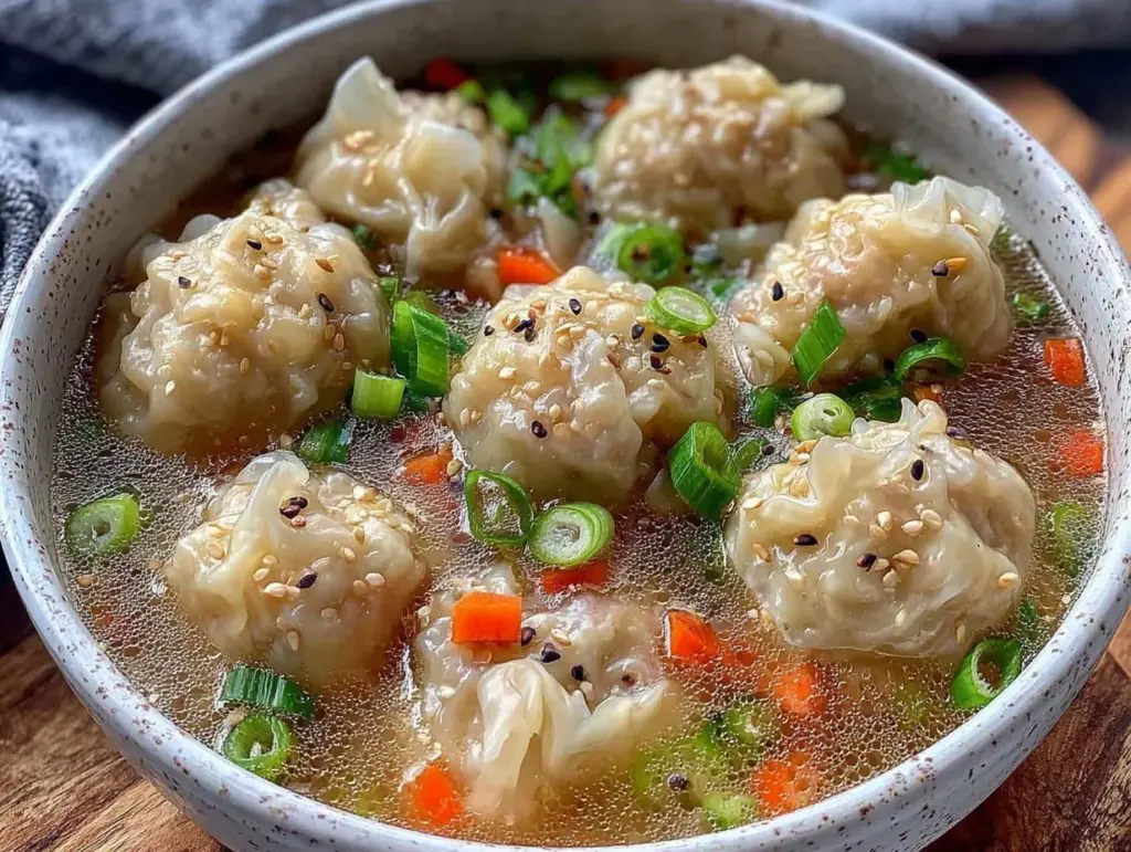 homemade wonton soup - featured image