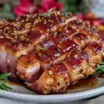 honey glazed christmas ham - featured image