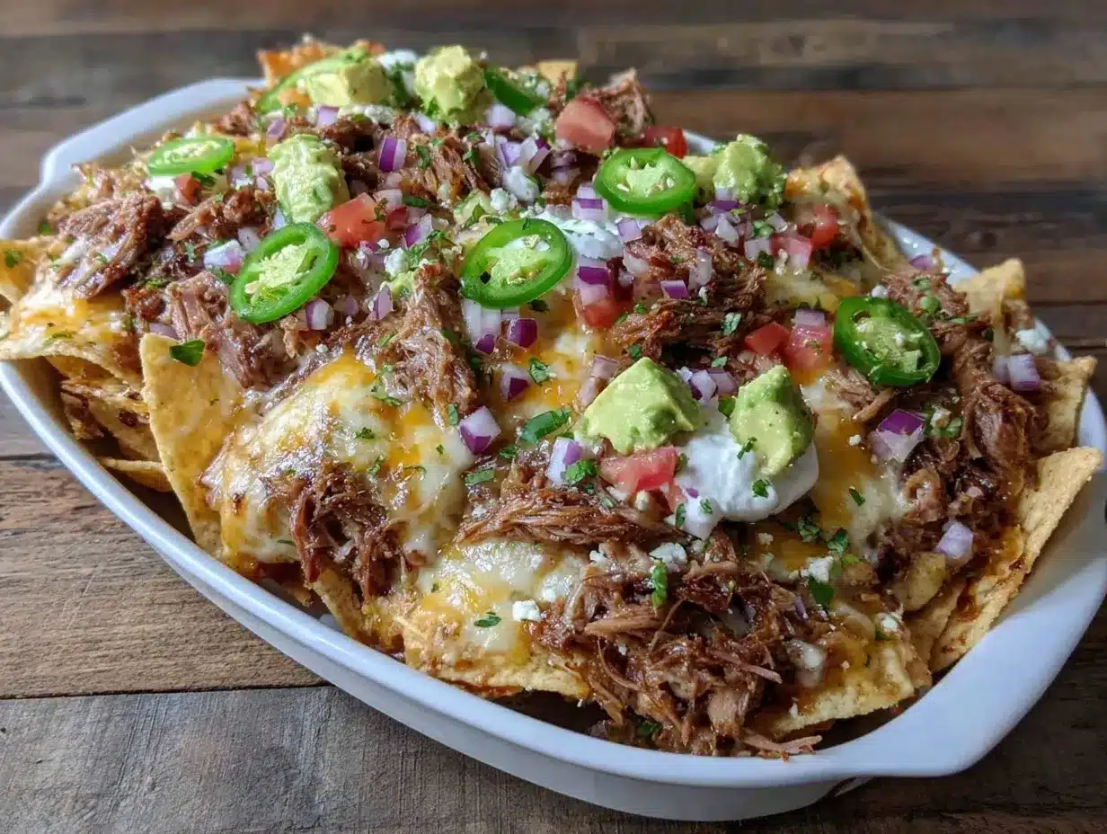 Instant Pot Carnitas Nachos preparation steps